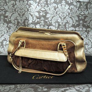 Cartier Suede Limited Edition Shoulder Bag